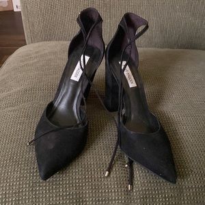 Steve Madden ankle-tie block heels VERY CLEAN 10